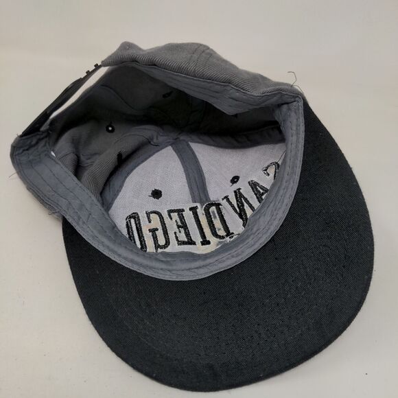 San Diego Snapback Hat Gray One Size Embroidered Adjustable Colorblock - Picture 6 of 6